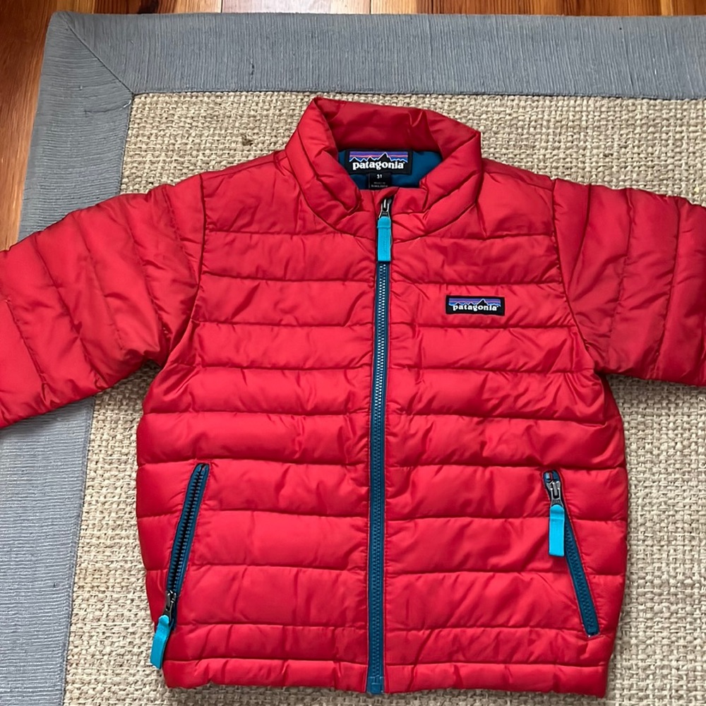 Patagonia Down Jacket Red 3T